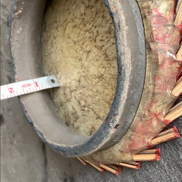 Hand painted tambourine from Nigeria - Picture 4 of 4